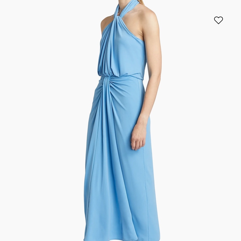 Cinq à Sept Sky Blue Midi Skirt
